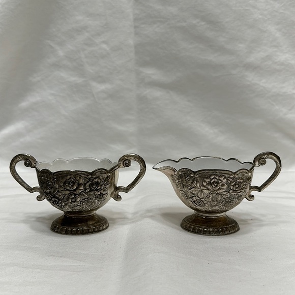 Creamer and sugar set with serving tray - Picture 2 of 9